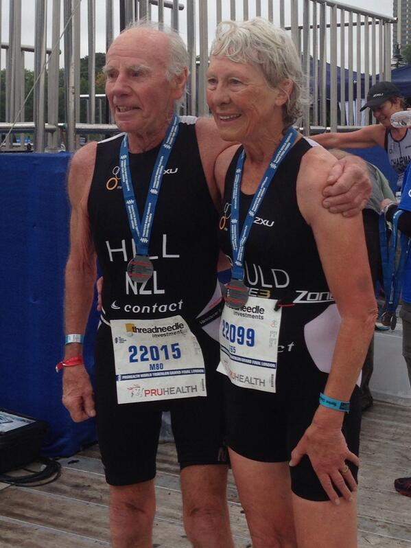 What did you do today? New Zealand's Alec Hill won a World Championship in the men's 80-84 <a href="/TriathlonNZ/">Triathlon NZ</a> #WTSLondon