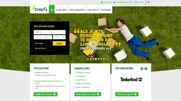 Vanaf aankomende maandag vind je alle Creyf's vacatures op onze nieuwe website!!