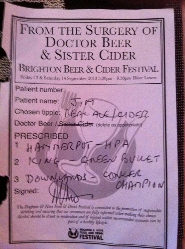 devrox's tweet photo. Apparently I have a drinking problem. To compensate the beer doctor has prescribed some fine local ales #yum http://t.co/XTQAmlZMYW