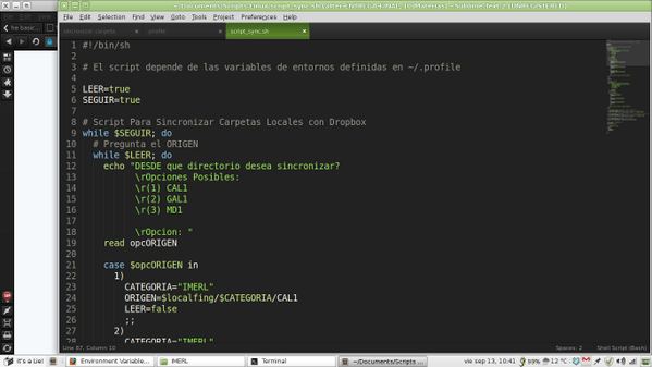 mp19uy's tweet image. Despues de probar y probar, quedó el script de sincronización funcionando.
#learninglinux #firststepsinlinux