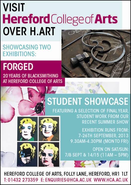 YoungArtComp's tweet photo. In Hereford this weekend? Then take a look at the #hArt exhibition on @HerefordArtsCol Its well worth a look! http://t.co/wnieiT5slj