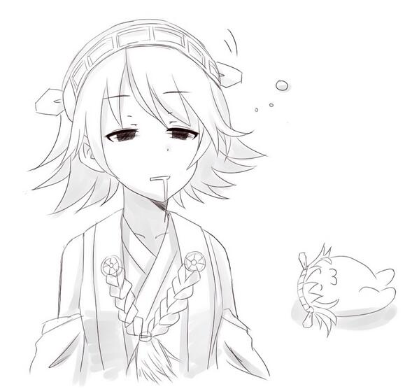 45ドロ寝ぼけひぇ^〜#艦これ版深夜の真剣お絵描き60分一本勝負 