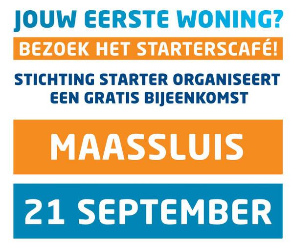 za 21 sept: Startersdag in Café de Waker, kom ook en zie wat wij voor u kunnen betekenen bij aankoop van uw 1e woning