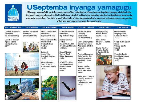 eThekwiniM's tweet photo. Heritage Month Calendar Week 3 #PRCMonth http://t.co/qYkeKksbQG