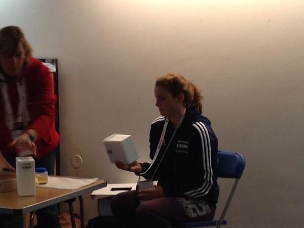 Shona taking part in the drug awareness talk,