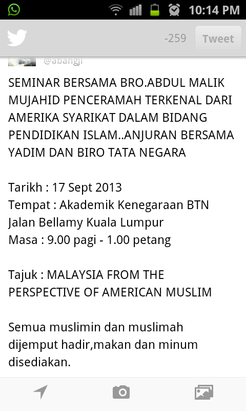 abangji's tweet photo. Dijemput semua hadir siapa yg ada kelapangan... http://t.co/tiiWN73Llt