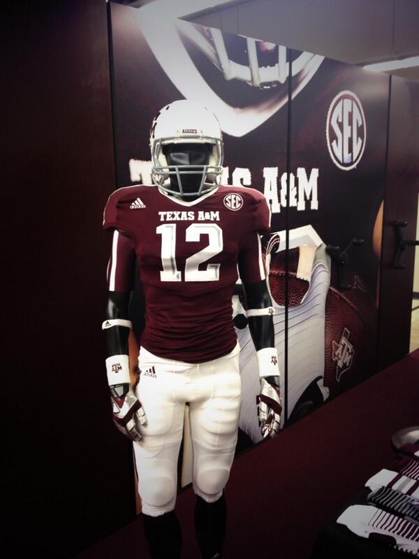 texas a&m white football jersey