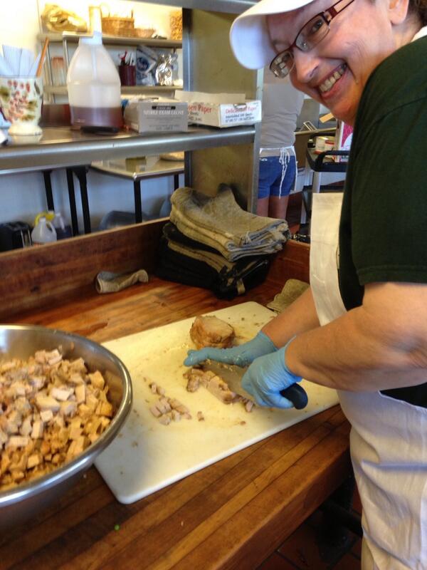 hkeithwade's tweet photo. Sure, chicken salad comes in a box.  But that isn't how do it at @Webber1927 http://t.co/hHsiHWWr16