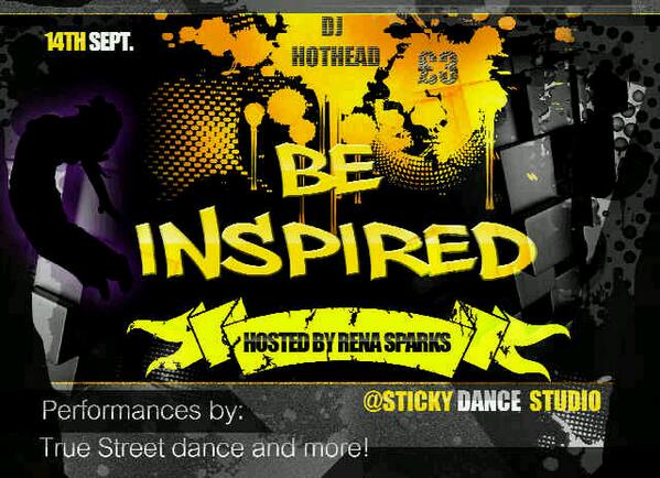 McleanJen's tweet image. Be inspired - tomorrow - 3-6 - £3 be there its going off performances from rhythm junkies tru street venture + more