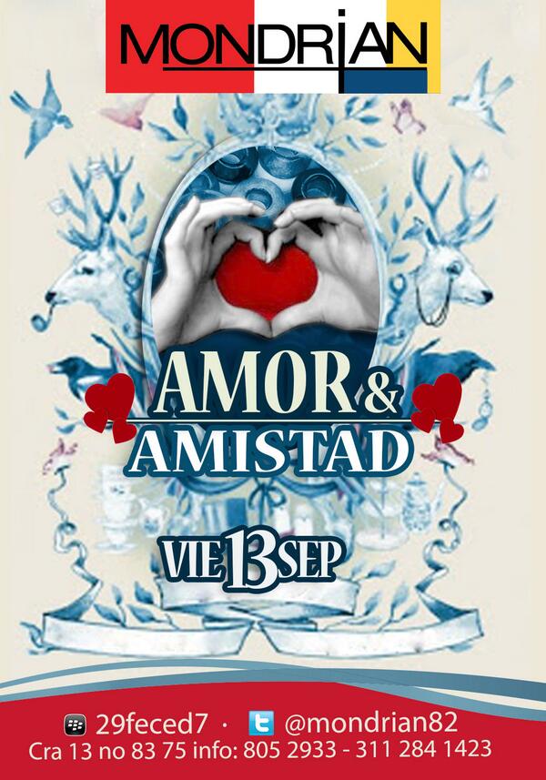 Mondrian82's tweet photo. HOY @Mondrian82 Empieza celebrando ((AMOR Y AMISTAD)) Reserva con tus amigos:: Info:3112841423  #amoryamistadmondrian http://t.co/XAjNosRb1n