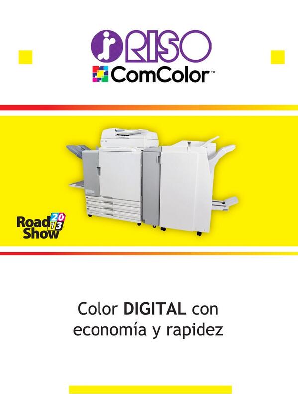 stream_document's tweet photo. 1.2.3 de Oct Equipo RISO COMCOLOR en exhibición!! Soluciones de impresion a tu alcance!! En la CANAGRAF N.L. Mty! http://t.co/pJdzXpxi0t