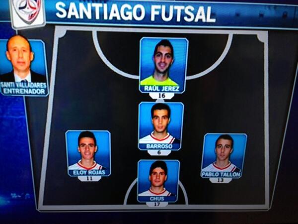 albaaldia's tweet photo. @chusman_19 titular en el primer partido de liga con @Santiago_Futsal http://t.co/Kj73orwnAl