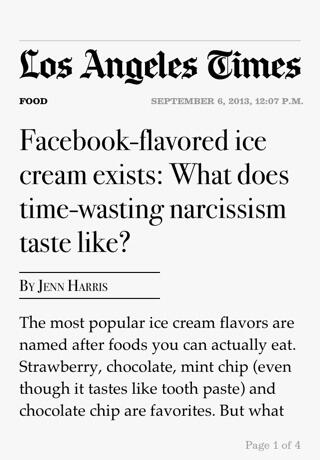 Facebook-flavored ice cream