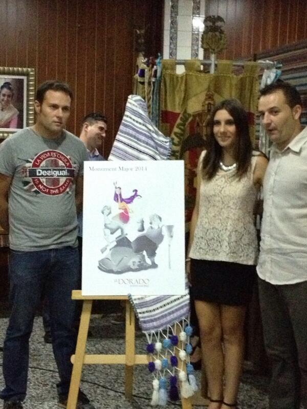 Y tambien el boceto de la falla grande!!