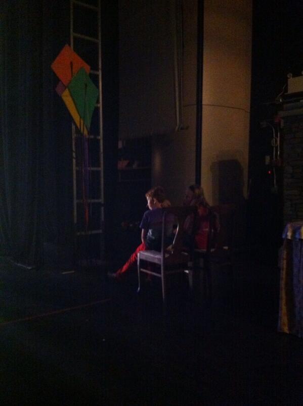 Jane and Michael Banks backstage at the Q2Q!!!