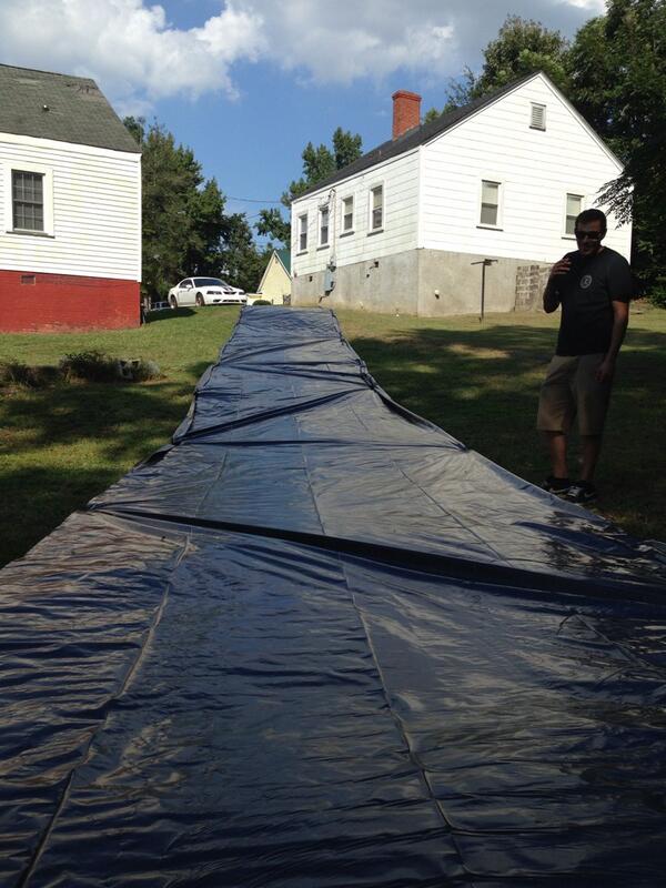 ConnorKerwin's tweet image. Completed project!! #waterslide #southernfun