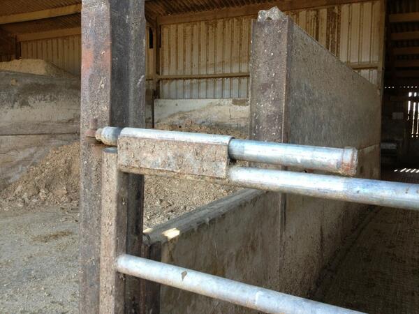 @Longmoorfarm heres one adjustable top hinge for yard gate which opens onto sloping yard #sad #farmengineering