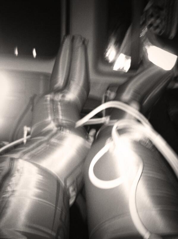 JamesDeLoid's tweet photo. My turn in the NASA space suit #colincookequalsmvp #dynrtb http://t.co/Mkj4piWbSS