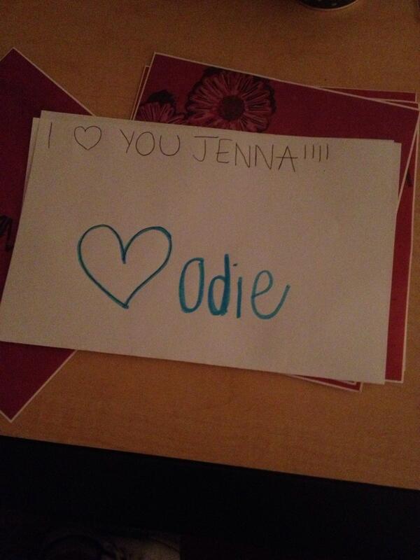 jennaodell's tweet image. This makes me smile ☺ @ChelsieOddan #bestnote #lovesyou