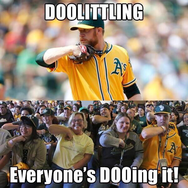 Athletics's tweet photo. #DOOLITTLING http://t.co/IlCo2D8FEe