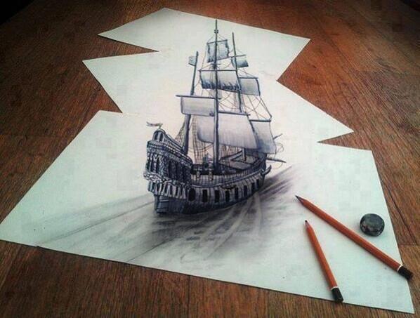 PhotosIllusions's tweet photo. Dessin 3D. http://t.co/b8zgLAaYqk
