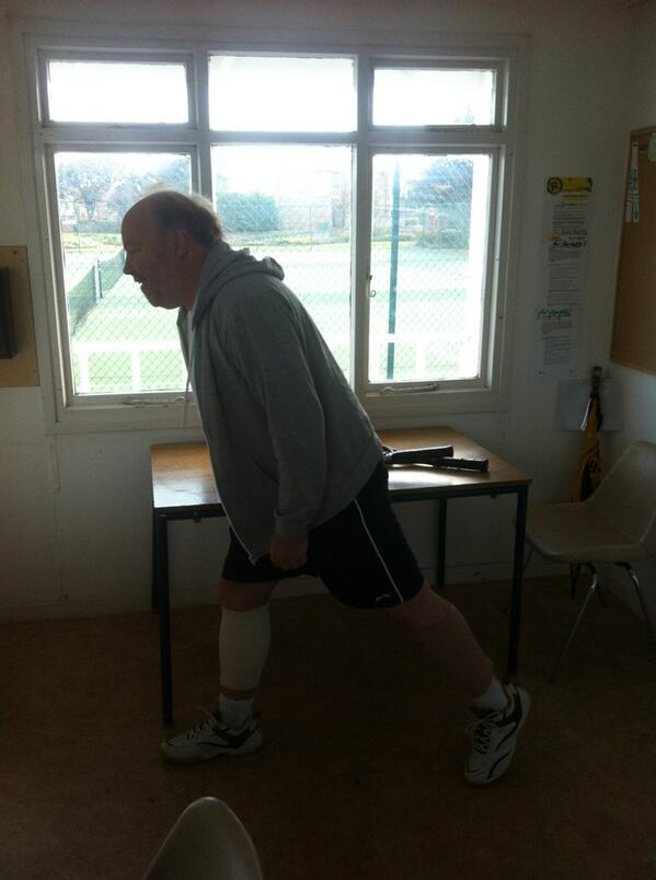 dunbartennis's tweet photo. The finalists warm up! http://t.co/dN943Zejcz