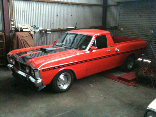 DMDTuning's tweet image. Here is a xw mock up gt ute with a 351w top loader. Quick carbie tune