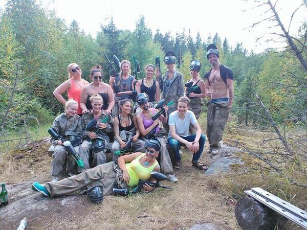 KGpaintball's tweet photo. #AnnaAbreu #paintball #splättis #värikuulasota #polttarit #Kartanogames http://t.co/p3zS6diO3i
