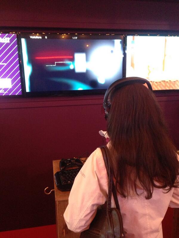 OllieClarke's tweet photo. Here's our new game Kandinsky's violin @GamesOnVM why not come down and play. Loads of cool games here. http://t.co/JyEpTqdPTM