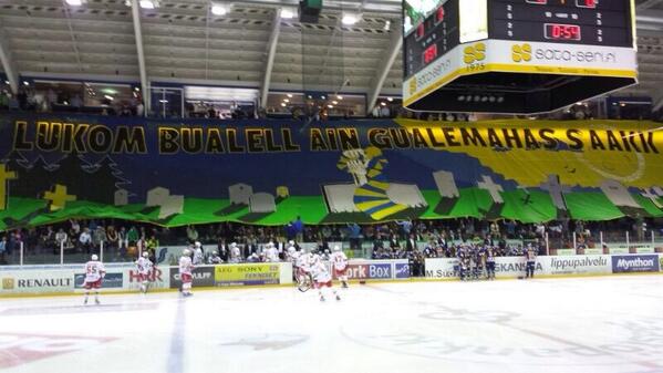 Lukom bualell ain gualemahas saakk! #lutuuri  #tifo #lukko #liiga