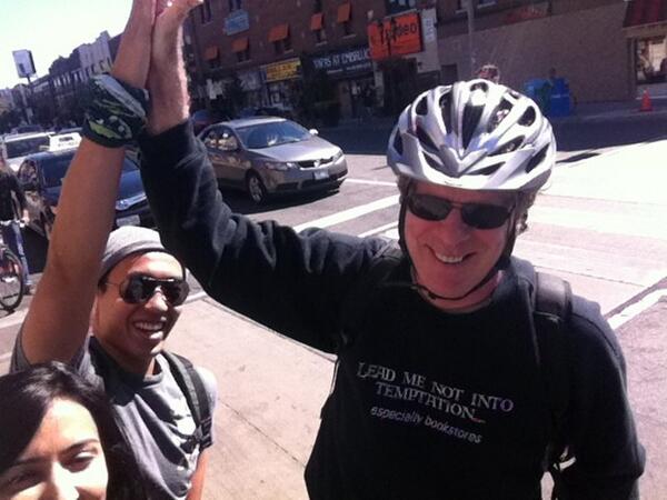 jeradfurze's tweet photo. Uptown mystique high diving a cyclist! #ecochase http://t.co/wjbzrWcLcD