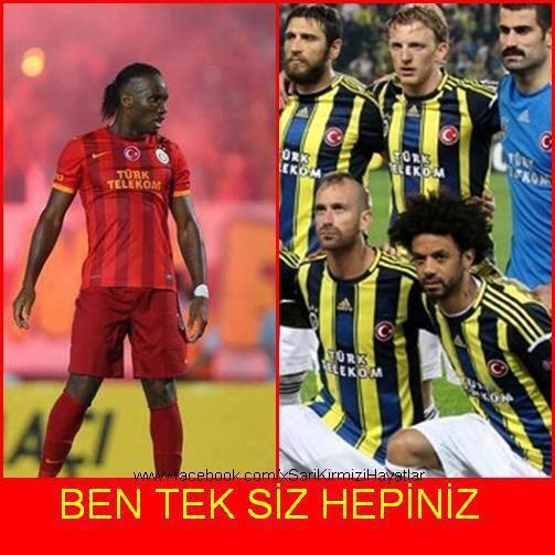 love_drogba's tweet photo. Ben tek, siz hepiniz. http://t.co/z9ObKhWlPa