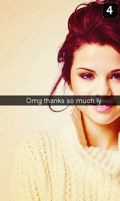 FakeSnapChats's tweet photo. selena 7 http://t.co/B0rTreiXZy