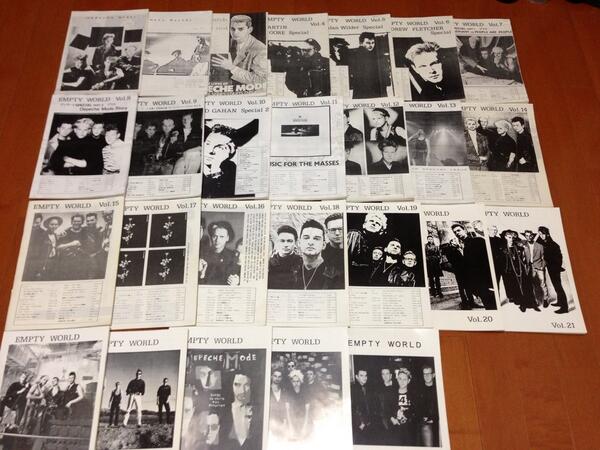 martiangore's tweet photo. Japanese Official Depeche Mode F.C."Empty World"  これは全部ある。オフィシャルのファンクラブが日本にもあったんだよ！ #dmcollection http://t.co/erxtBeYifl