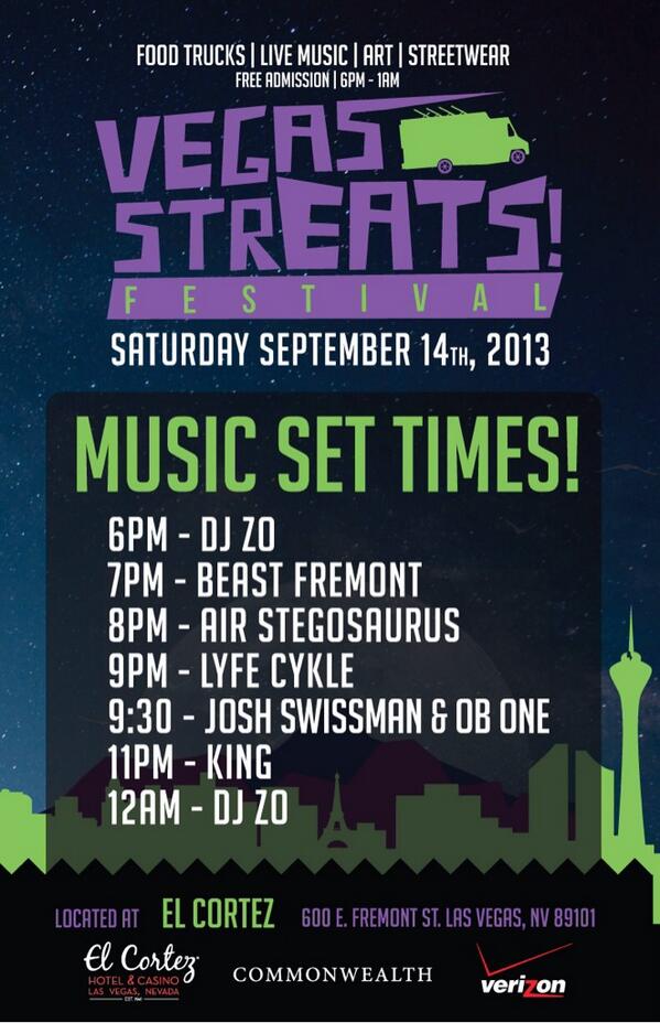 DeejayOB119's tweet photo. @VegasStreats tonight w/some of the @119_Sound fam.. @joshswissman @that_king_music @AirStegosaurus @EmceeBPSS http://t.co/XMWZ10Bojn