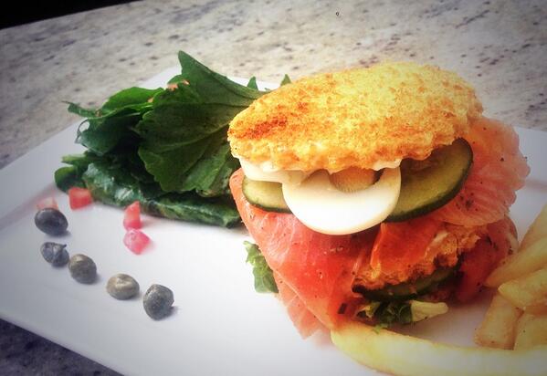 xanderscafe's tweet photo. Try our New Norwegian Smoked Salmon Club Sandwich! http://t.co/6ArZJ3HyYt