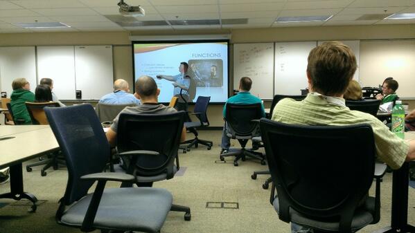 brianpaulflynn's tweet image. @StrateSQL doing a great job educating #sqlpeople on XQuery. #sqlpass #sqlsat191 #sqlsatkc @KCsqlsat