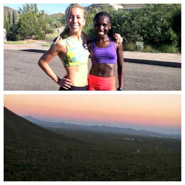 There's something special about running side by side with someone for 14 miles.