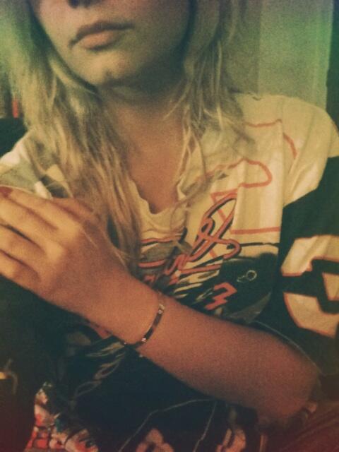 ddlovato's tweet photo. Last night I slept in my daddy's old t-shirt.. ❤🏁🏆 #nascar #3 http://t.co/A9TuJQy5fr