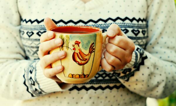 when to you it is cold. you will be warmed if you drink tea