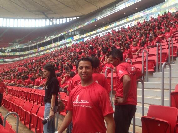 Estamos aqui na celebração dos doadores vida por vidas. Hoje começa a semana do impacto Brasília.