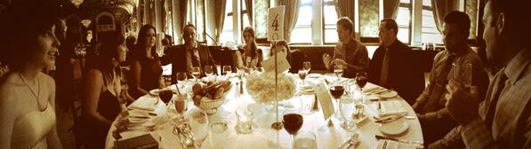 jeffleeming's tweet photo. Table 4 is ready to get this celebration underway #KathandJeffSayIDo @EppingJohn @JamieWeddingMC http://t.co/xFM5aLQSMz