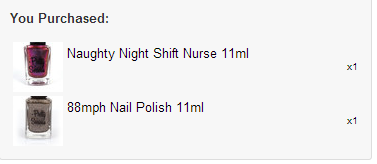 SweetEscapeNL's tweet photo. Yay, I managed to scoop up #PrettySeriousCosmetics Naughty Night Shift Nurse! Now I can finally go to the bathroom :D http://t.co/CNNx1fnK83