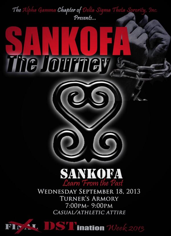 AlphaGamma_DST's tweet photo. #DSTinationWEEK #DELTAWEEK2k13 #SANKOFA 9.18.13 #DSTinationWEEK #DELTAWEEK2k13 #SANKOFA 9.18.13 http://t.co/E6Um2EzD7p