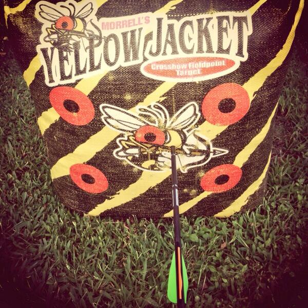 LovebuggEm's tweet photo. First time I ever shot a crossbow 😃👌👏 http://t.co/BYoe7xeEkJ