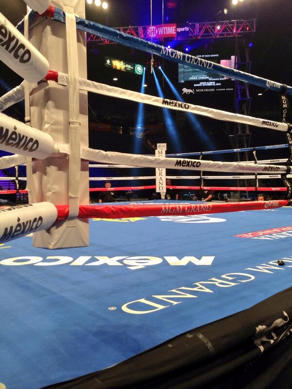 MGMGrand's tweet photo. Who will be on the mat tonight? It's almost time for #TheOne #LIVEatMGM http://t.co/j4DH1jCg1d