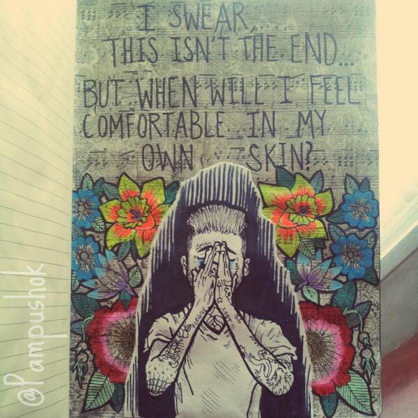 _Pampushok's tweet photo. @BEINGASANOCEAN check out this drawing I did using yas lyrics =) #beingasnanocean http://t.co/oPrDNC38Gf