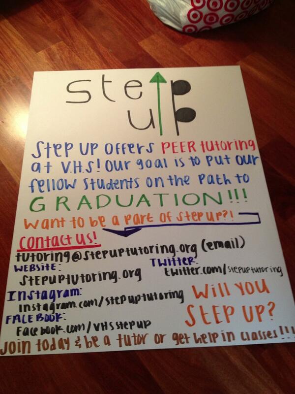 StepUpTutoring's tweet photo. There is a step up orientation 9/30/13 at lunch in room 202 Please all tutors ad clients arrive promptly! http://t.co/W6mluJNJap