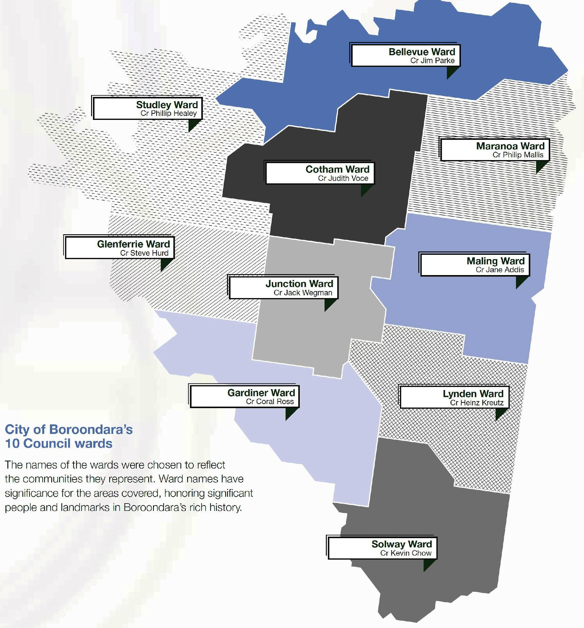 City Of Boroondara Map Jim Parke On Twitter: "City Of Boroondara - Ward Map And Councillors.  Http://T.co/Qg9K2Xhyzu" / Twitter