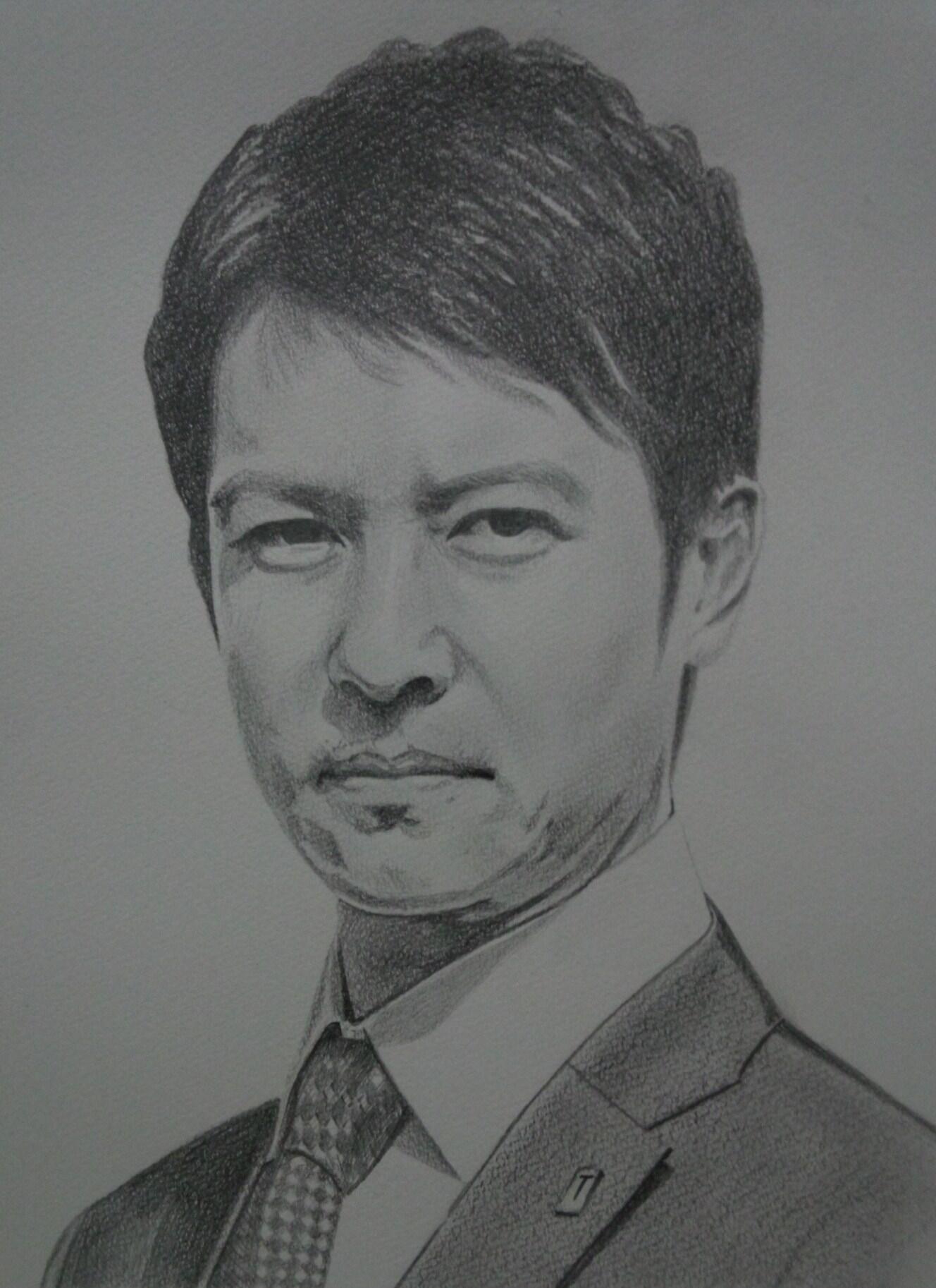 けん 半沢直樹描きましたー 見てねー その3 半沢直樹 倍返し 堺雅人 模写絵 似顔絵 イラスト 岩田謙 Http T Co Mrrpqqtkos Twitter